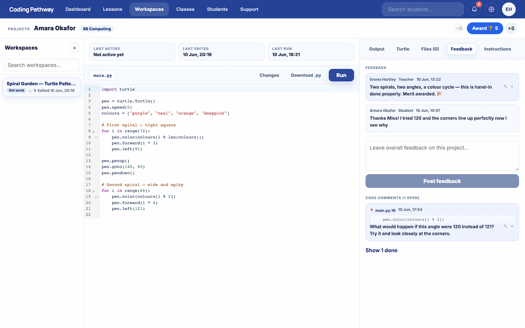 Coding Pathway — Structured Python learning for schools