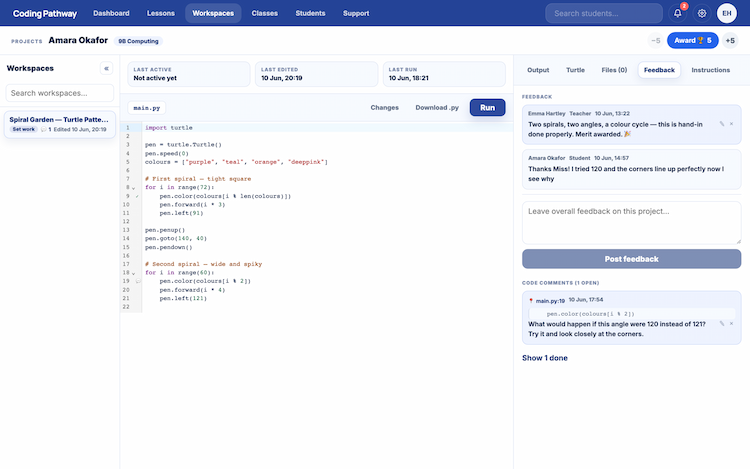 Python Platform for Secondary Schools | Coding Pathway